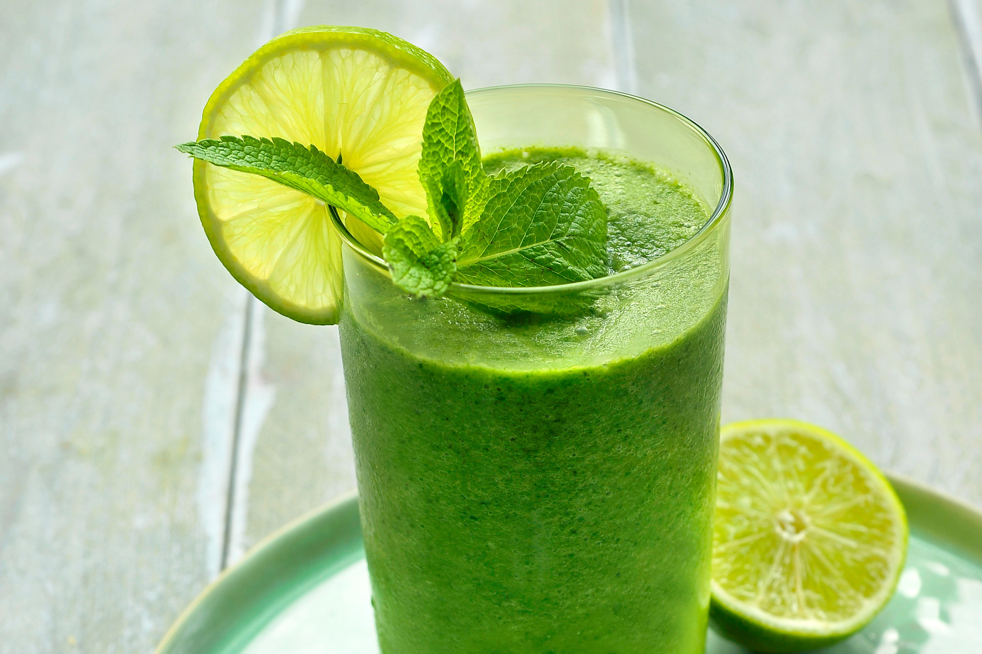 Green velvet smoothie met selder en komkommer